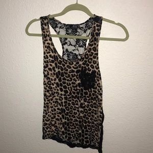 Back laced tank top